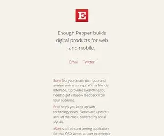 Enoughpepper.com(Enough Pepper) Screenshot