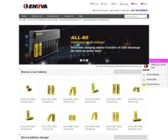 Enova18650.com(Enova battery) Screenshot