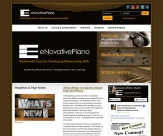 Enovativepiano.com(Home) Screenshot