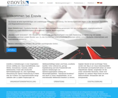 Enovis.de(Enovis Management Consulting GmbH) Screenshot