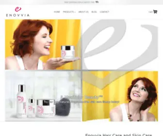 Enovvia.com(Enovvia Natural Skin Care Products) Screenshot