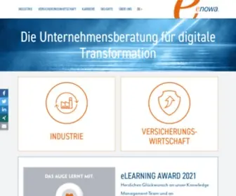 Enowa.ag(Unternehmensberatung für digitale Transformation) Screenshot
