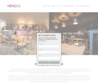 Enowinerooms.com(ENO Wine Bars & Tasting Rooms in Chicago and San Francisco) Screenshot