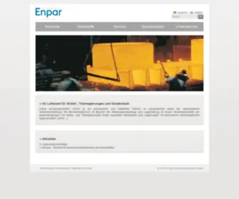 Enpar.de(Enpar Sonderwerkstoffe GmbH) Screenshot