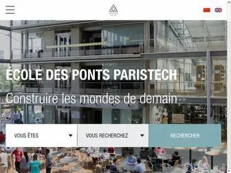 ENPC.fr(Ecole des Ponts ParisTech) Screenshot
