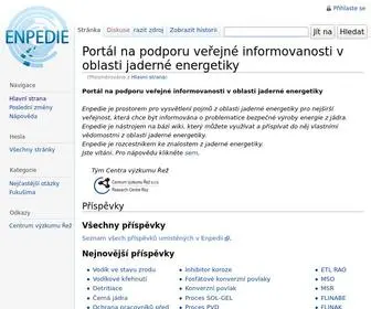 Enpedie.cz(Portál na podporu veřejné informovanosti v oblasti jaderné energetiky) Screenshot