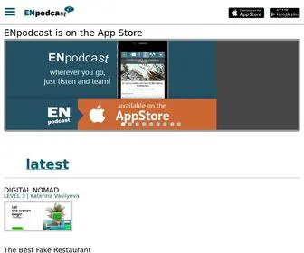 Enpodcast.com(Listen to English and learn English with podcasts) Screenshot