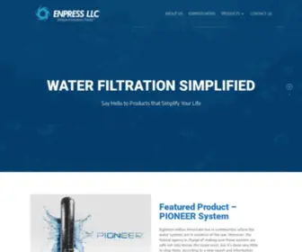 Enpress.com(Water Filtration Simplified) Screenshot