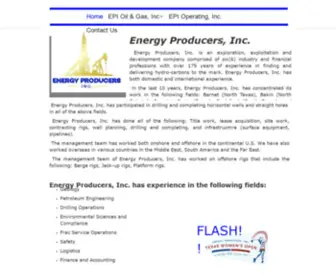 Enprodinc.com(Energy Producers) Screenshot