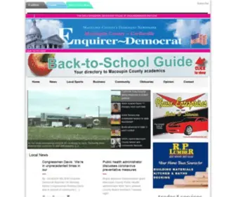 Enquirerdemocrat.com(Enquirer Democrat) Screenshot