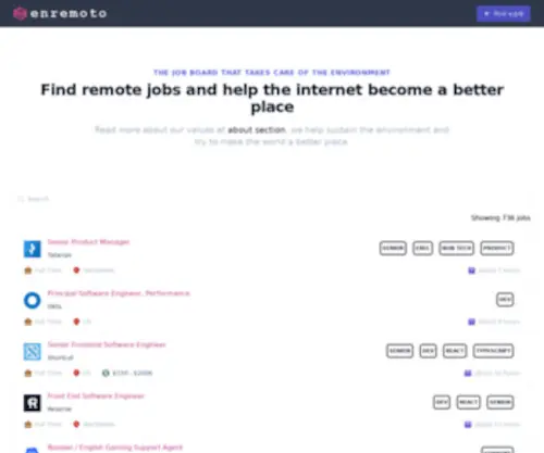 Enremoto.co(Full remote jobs) Screenshot