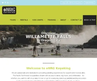 Enrgkayaking.com(Rafting, kayaking, tubing, historical tours, rentals, music on the water) Screenshot