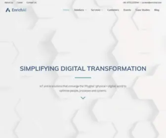 Enrichai.com(Leading provider of IOT and AI solutions) Screenshot