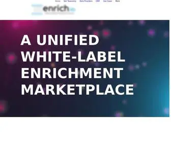 Enrich.io(Enrichment Marketplace) Screenshot