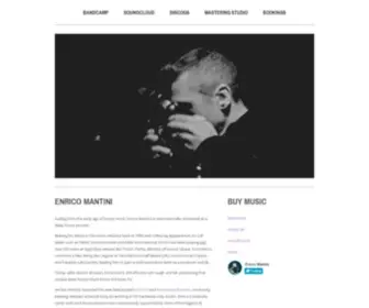 Enricomantini.com(Enrico Mantini's Official Website) Screenshot