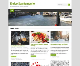 Enricoscantamburlo.it(My experiences as curious developer) Screenshot