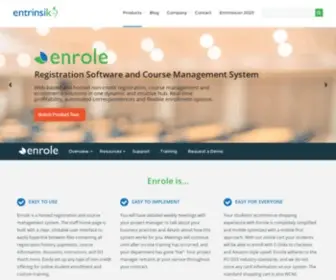 Enrole.com(Course Management Software) Screenshot