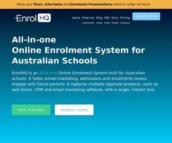 Enrolhq.com.au(Online Enrolments for Australian Schools) Screenshot