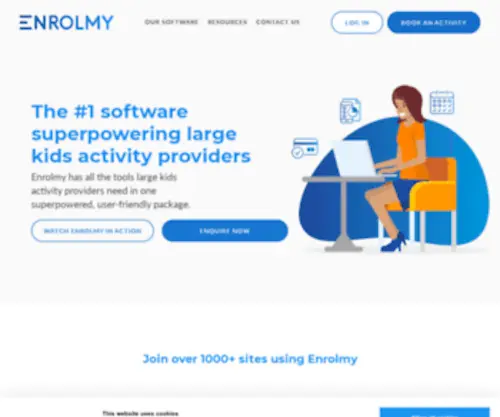 Enrolmy.com(Software for Kids' Activities Enrolmy) Screenshot
