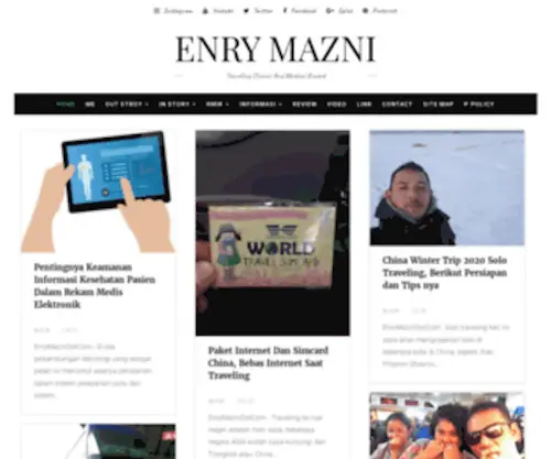 Enrymazni.com(Enry Mazni) Screenshot