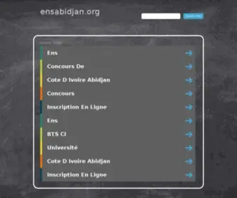 Ensabidjan.org(Ecole) Screenshot