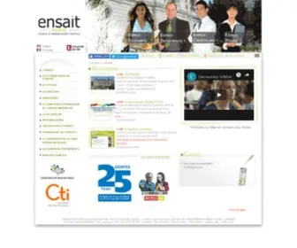 Ensait.fr(Ecole Nationale Supérieure des Arts et Industries Textile) Screenshot