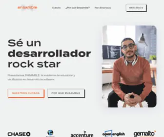Ensamble.io(Cursos de Desarrollo de Software) Screenshot