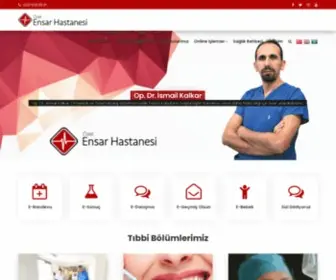 Ensarhastanesi.com(Ensar Hastanesi) Screenshot