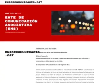 Ensdecomunicacio.cat(Webs independientes sin ánimo de lucro) Screenshot