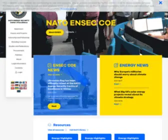 Enseccoe.org(NATO Energy Security Centre of Excellence) Screenshot