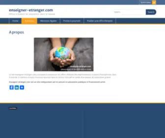 Enseigner-Etranger.com(Enseigner à l'étranger) Screenshot