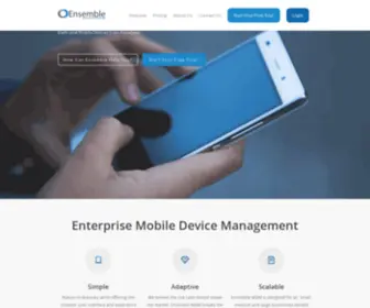 Ensemblemdm.com(Simple, Adaptive, Scalable EMM) Screenshot