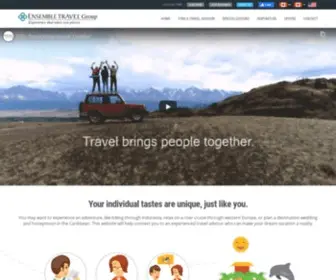 Ensembletravel.com(Find a Travel Agent) Screenshot