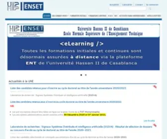 Enset-Media.ac.ma(Enset Media) Screenshot