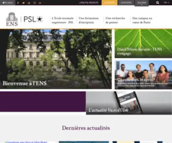 ENS.fr(Université) Screenshot