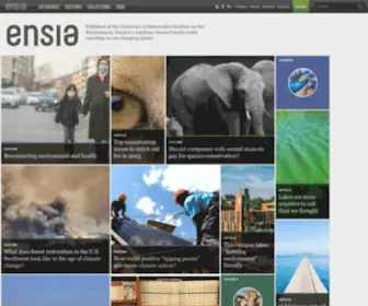 Ensia.com(Vital reporting on our changing planet) Screenshot
