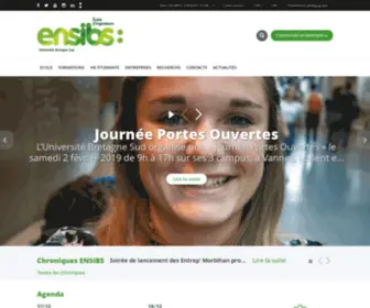 Ensibs.fr(Accueil du site de l'ENSIBS) Screenshot