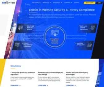 Ensighten.com(Website Security and Privacy Compliance) Screenshot
