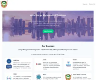 Ensign.qa(HSE &amp; Management Training Courses in Qatar) Screenshot