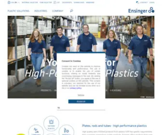 Ensingerplastics.com(High performance kunststof oplossingen) Screenshot