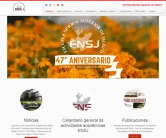 ENSJ.edu.mx(Licenciaturas en Educación Secundaria) Screenshot