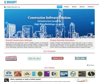 Ensoftsystems.com(Ensoft Engineering Software for Construction) Screenshot