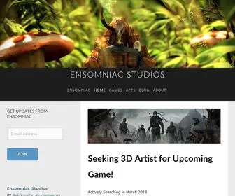 Ensomniac.com(Ensomniac Studios) Screenshot