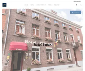 Ensorhotel.be(Hotel Ensor) Screenshot