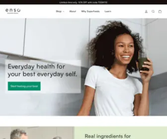 Ensosuperfoods.com(Live It Up) Screenshot