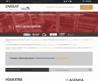 Enssat.fr(École Nationale Supérieure des Sciences Appliquées et de Technologie) Screenshot