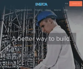 Enstoa.com(Enstoa is a technology company) Screenshot