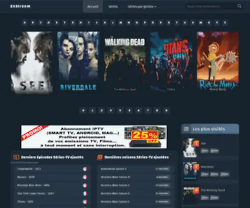 Enstream.cc(EnStream votre site de series en streaming) Screenshot