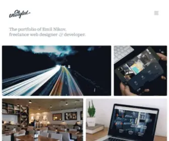 Enstyled.com(Freelance web designer and developer) Screenshot