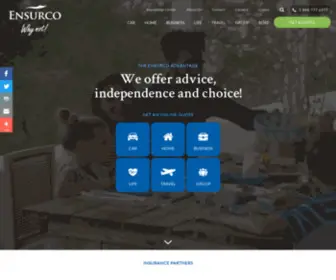 Ensurco.ca(Insurance Broker) Screenshot